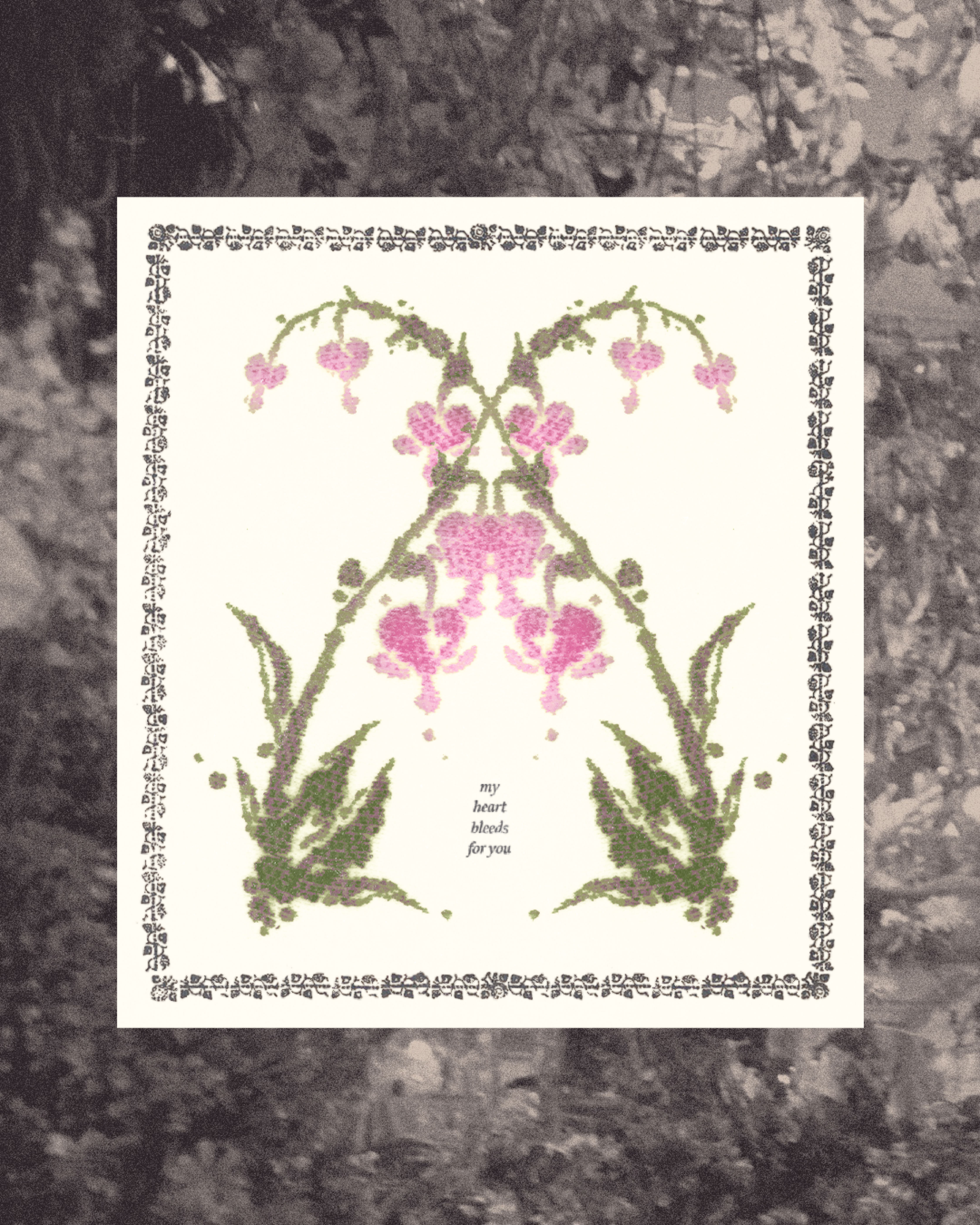 my heart bleeds for you print